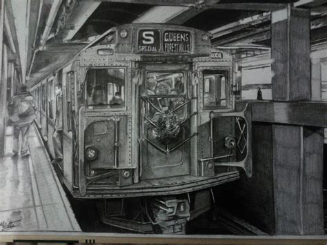 Ny Subway Drawing By Alainmi On Deviantart