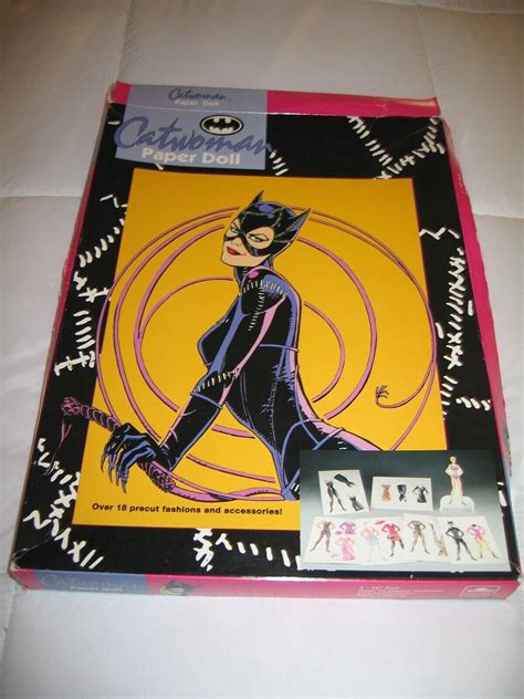 Catwoman Batman Returns Vintage 1992 Paper Doll New Michelle Etsy