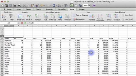 Breakthrough Stats - Video Tutorial 5 - Exporting to Excel and Sorting ...