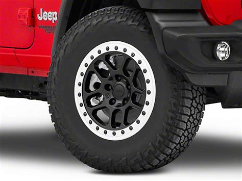 Mopar Jeep Wrangler True Beadlock Capable Satin Black Wheel 17x8