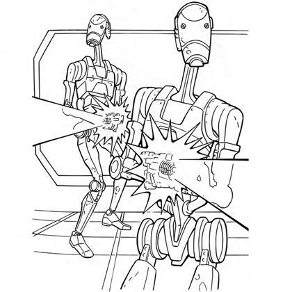 Star wars film series is very popular among children too. Battle Droids Coloring Page | Disney Family