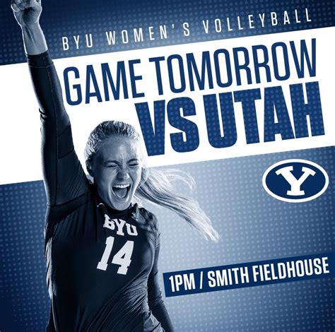 Byu Womens Volleyball On Twitter The Cougars Take On Utah Tomorrow
