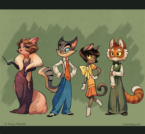 Characters Simplifiedstylized Furry Art Character Design Cat Character