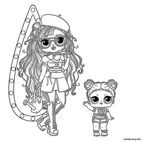 Omg Doll Coloring Pages Printable Printable World Holiday