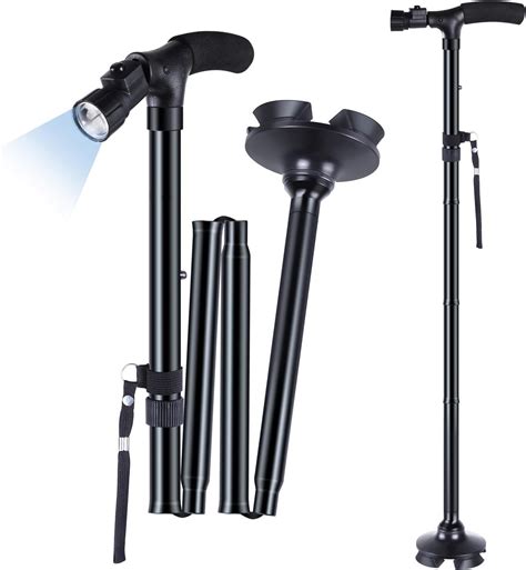 Walking Stick Ohuhu Led Folding Walking Cane Walking Stick With