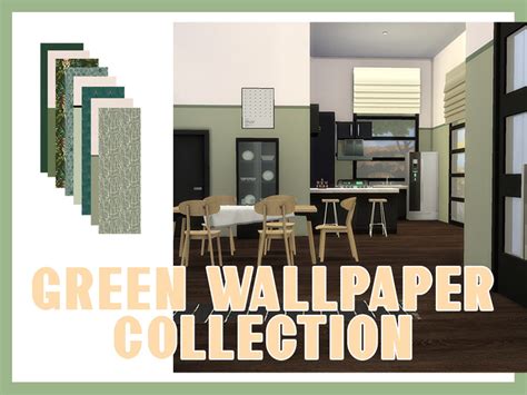 The Sims Resource Green Wallpaper Collection