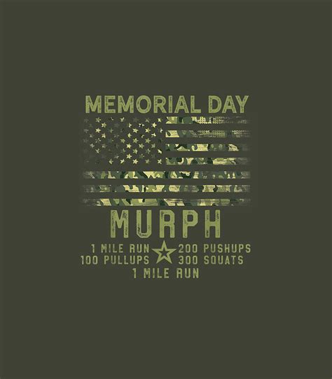 Murph Challenge Memorial Day Wod Workout Gear 2021 Digital Art By