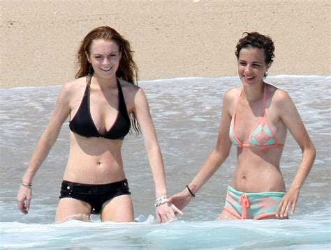 Lindsay Lohan And Samantha Ronson Bikini Photos Part 2 Hq Celebrity