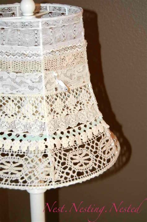 Vintage Lace Lampshade Tutorial Included Would Work With Any Lace