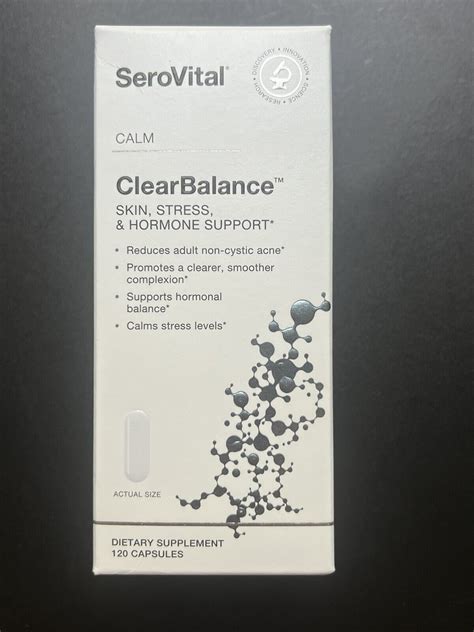 Serovital Calm Clearbalance Skin Stress And Hormone Support 120 Capsules