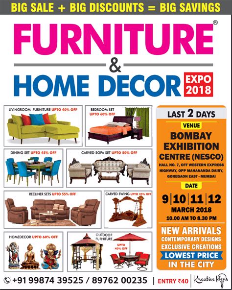 Expo home decor is here to help!! Furniture And Home Decor Expo 2018 Last 2 Days Venue ...