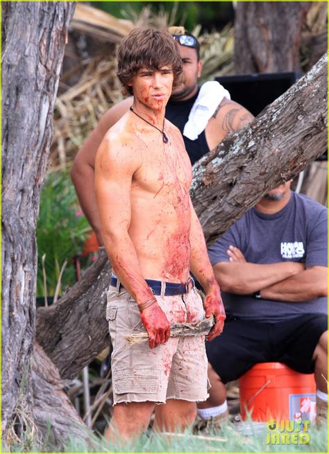 Brenton Thwaites Shirtless For Blue Lagoon Filming Photo 2949006