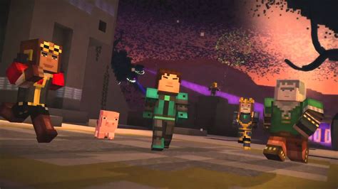 Minecraft Story Mode Wither Storm Battle Youtube