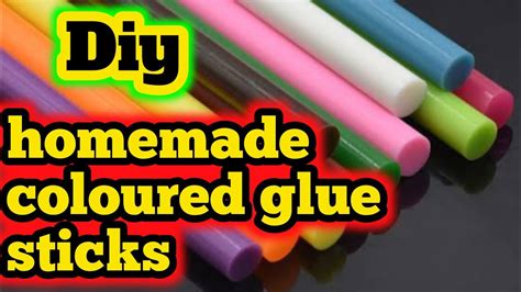 Homemade Glue Stick Homemade Glue Gun Sticks Diy Colour Glue Stick Diy Glue Gun Sticks Youtube