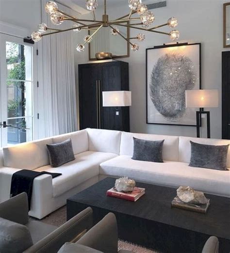 45 Cozy Black And White Living Room Design Ideas Modern Apartment