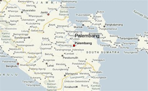 Palembang Indonesia Map
