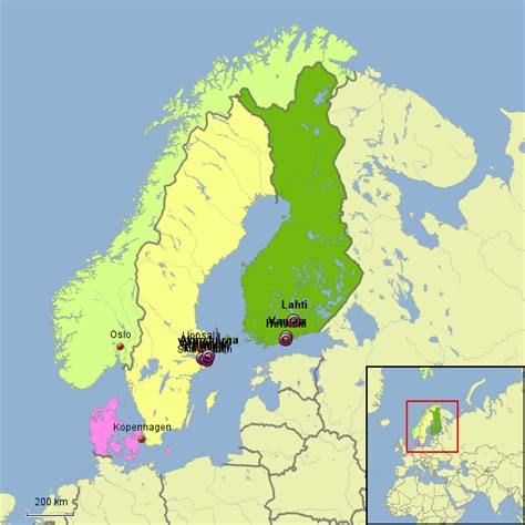 Stepmap Norwegenschwedenfinnland Landkarte Für Europa