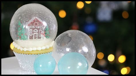 Edible Gelatin Bubbles Spheres Globes Or Domes Snow Globe Cake