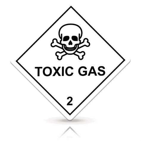 Toxic Gas Safety Sign Coloring Page Printable