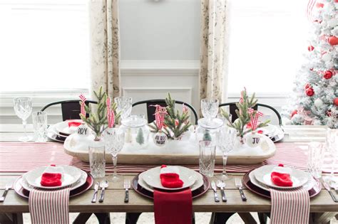Cozy Red And White Christmas Tablescape Table Setting Tips Video A