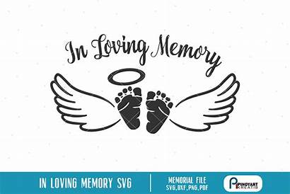 Memory Loving Svg Memorial Angel Sofontsy Digitanza