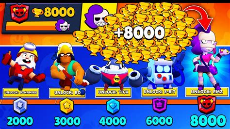 Nonstop To 8000 Trophies Without Collecting Trophy Road Box Opening