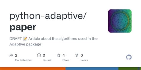 Github Python Adaptivepaper Draft 📝 Article About The Algorithms