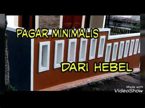 Dari model pagar minimalis yang sederhana ini, hadir sebuah panel kayu yang dengan model berlapis yang rapi. Pagar Minimalis Mantapp . - YouTube