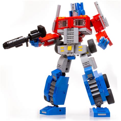 Optimus Prime Really Transforms Moc Made From Lego Bricks B3 Customs
