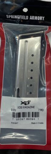 Springfield Armory Xds 9mm 7 Round New Factory Magazine Xds0907