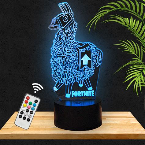 Lama Fortnite 3d Led Lamp With A Base Of Your Choice Pictyourlamp