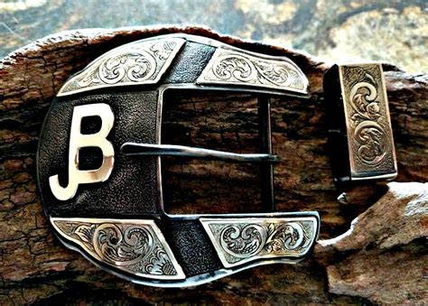 Custom Silver Western Belt Buckles