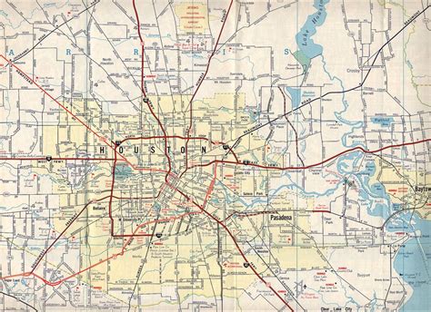 Houston Maps Texas Us Maps Of Houston Road Map Of Houston