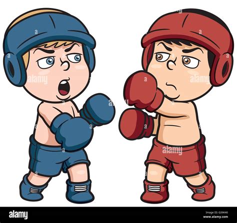 Vector Illustration Of Boxing Cartoon Stock Vector Image And Art Alamy