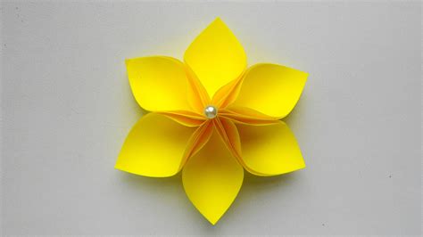 Simple But Easy Origami Flower Flowerlader