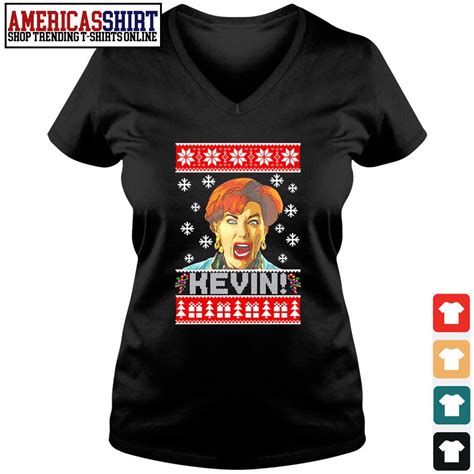 Design your custom long sleeve shirt with free and fast shipping. Kate McCallister Home Alone Kevin ugly Christmas shirt ...