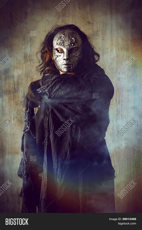 Scary Man Iron Mask Image And Photo Free Trial Bigstock
