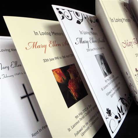 Personalised Funeral Stationery Ijc Your Print On Demand