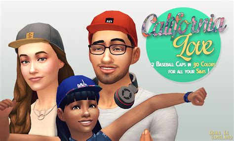 My Sims 4 Blog California Love Baseball Caps For Males And Females By