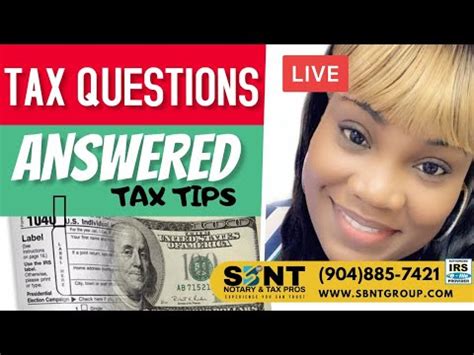 Get Answers To Your Tax Questions YouTube
