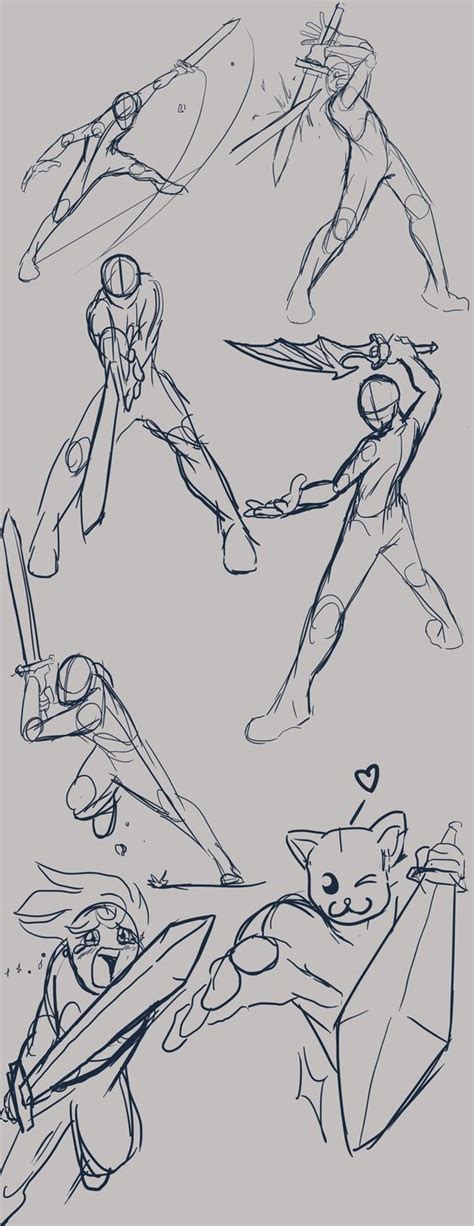 Dynamic Sword Poses By Master Sweez Figure Drawing Reference Art