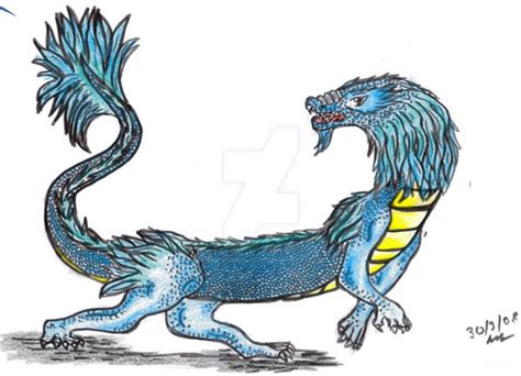 Scaly Dragon Coloured By Puffythedragon On Deviantart