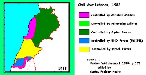 Wars Of Lebanon Maps