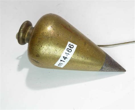 Vintage Solid Brass Plumb Bob 3 Long Tool Exchange