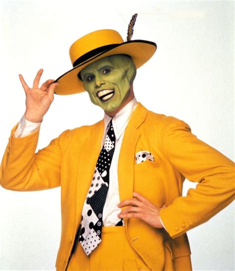 New The Mask Jim Carrey Cosplay Costume Monster Yellow Uniform Suit Outfits Hat Halloween