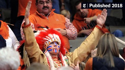 An Indian ‘chief’ Mascot Was Dropped A Decade Later He’s Still Lurking The New York Times