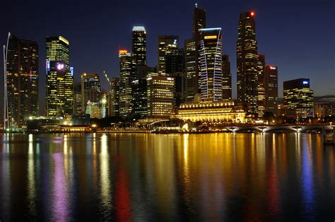 Singapore Night Scenery A Photo On Flickriver