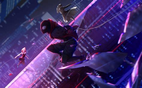 Desktop Spider Man Into The Spider Verse Wallpapers Wallpaper Cave