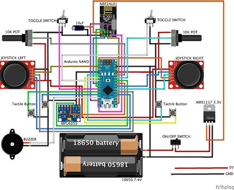Arduino Nrf24l01 Joystick Controller Remote Transmitter