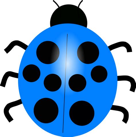 Blu Lady Bug Clip Art At Vector Clip Art Online Royalty